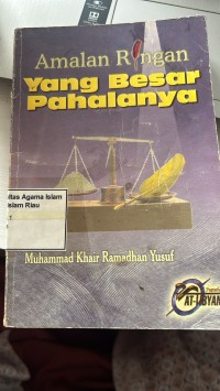 Image of Amalan Ringan yang Besar Pahalanya