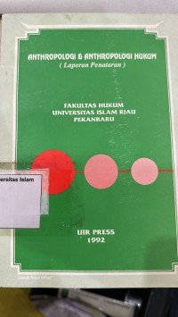 Image of Anthropologi & Anthropologi Hukum