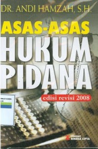 Image of Asas-asas Hukum Pidana (Edisi Revisi 2008)