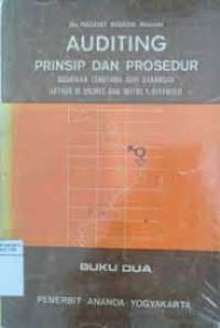 Image of Auditing Prinsip Dan Prosedur Jilid.I