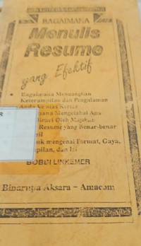 Image of Bagaimana Menulis resume yang Efektif