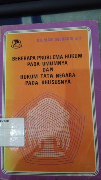 Image of Beberapa Prpblema Hukumpada Umumunya Dan Hk Ttg