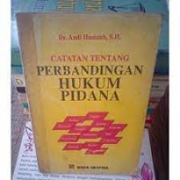 Image of Catatan Tentang Perbandingan Hukum Pidana