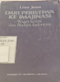 Image of Dari Pristiwa Ke Imajinasi Wajah Sastra Dan Budaya