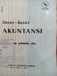 Image of Dasar-Dasar Akuntansi
