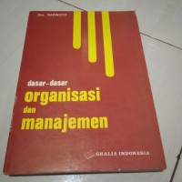Image of Dasar organisasi manajemen