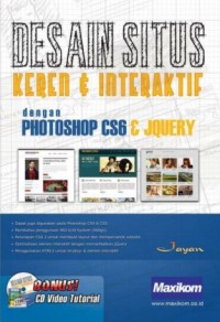 Image of Desain Situs Keren & Interaktif dengan Photoshop CS6 & Jquery