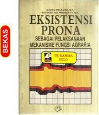 Image of Eksistensi Prona Sebagaipelaksana Mekanisne .....