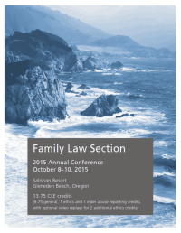 Image of Family Law Section 2015 Annual Conference October 8â€“10, 2015