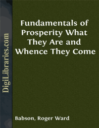 Image of Fundamentals of Prosperity What They Are and Whence They Come