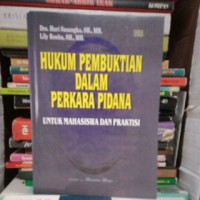 Image of Hukum Pembuktian Dalam Perkara Pidana