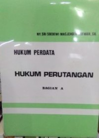 Image of Hukum perdata : hukum perutangan