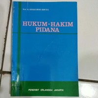 Image of Hukum Hakim Pidana