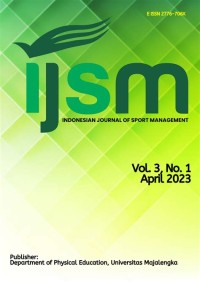 Image of INDONESIAN JOURNAL OF SPORT MANAGEMENT
