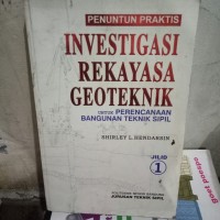 Image of INVESTIGASI REKAYASA GEOTEKNIK