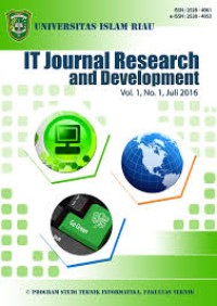 Image of IT JOURNAL RESEARCH AND DEVELOPMENT (Agustus 2019)