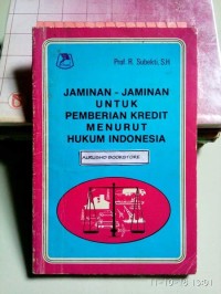 Image of Jaminan-Jamninan Untuk Pemberian Kredit Menurut Hukum Indonesia