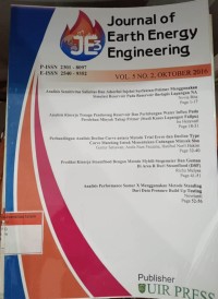 Image of Journal Of Earth Energy Engineering (JE3)