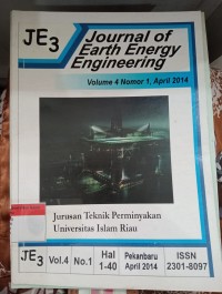 Journal Of Earth Energy Engineering (JE3)