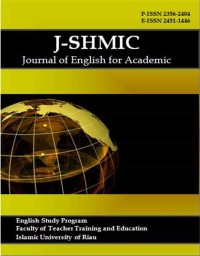JOURNAL OF ENGLISH FOR ACADEMIC ( AUGUST 2023 )
