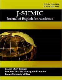 Image of JOURNAL OF ENGLISH FOR ACADEMIC ( AUGUST 2023 )