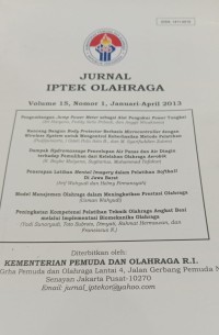Image of Jurnal Iptek Olahraga