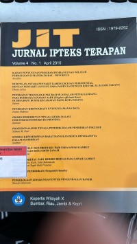 Image of Jurnal Ipteks Terapan (JIT)