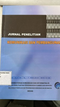 Image of Jurnal Penelitian Komunikasi Dan Pembangunan