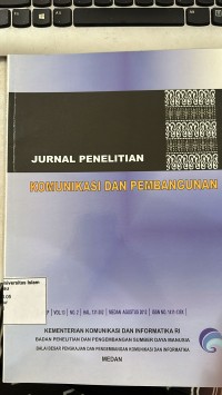 Image of Jurnal Penelitian Komunikasi Dan Pembangunan