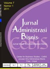 Image of JURNAL ADMINISTRASI BISNIS