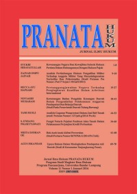 Image of JURNAL ILMU HUKUM PRANATA