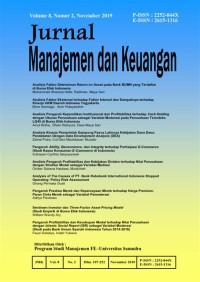 Image of JURNAL MANAJEMEN DAN KEUANGAN