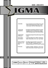 Image of JURNAL SIGMA