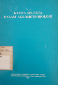 Image of Kapita selekta dalam agrometeorologi