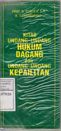 Image of Kitab Undang Undang Hukum Dagang