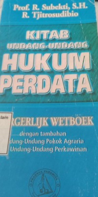 Image of Kitab Undang-undang Hukum Perdata