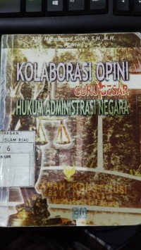 Image of Kolaborasi Opini Guru Besar Hukum Administrasi Negara
