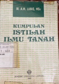 Image of Kumpulan Istilah Ilmu Tanah