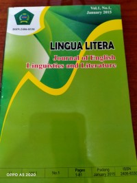Image of Lingua Litera : Journal of english linguistics and literature