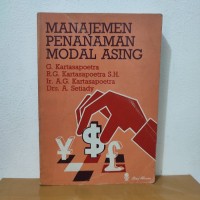 Image of Manajemen Penanaman Modal Asing