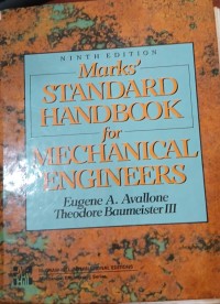 Image of Mark's Standard Handbook for Mechanical Engineers