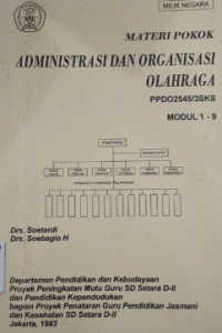 Image of Materi Pokok Administrasi Dan Organisasi Olahraga