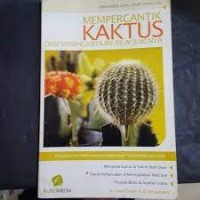 Image of MEMPERCANTIK KAKTUS DAN MENINGKATKAN NILAI JUALNYA