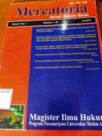 Image of Mercatoria: Jurnal Hukum Bisnis