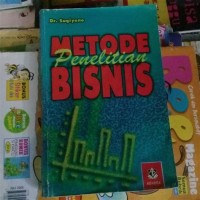 Image of Metode Penelitian Bisnis
