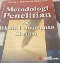 Image of Metodologi Penelitian & Teknik Penyusunan Skripsi