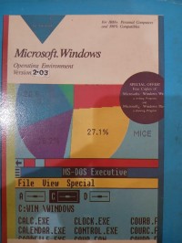 Image of Microsoft Windows Operating Environment Version 2.03
