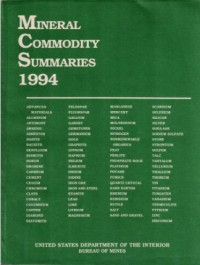 Image of Mineral Commodity Summaries 1994