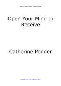 Image of open your mind to receive catherine ponder