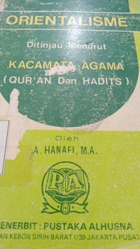 Image of Orientalos Ditinjau Menu-Rut Agama
